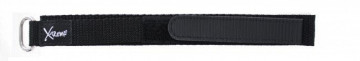 Kardborreband Klockarmband svart 20mm
